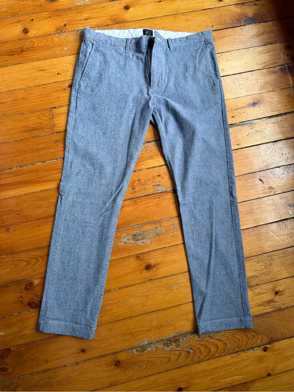 J. Crew chambray pants 35x30